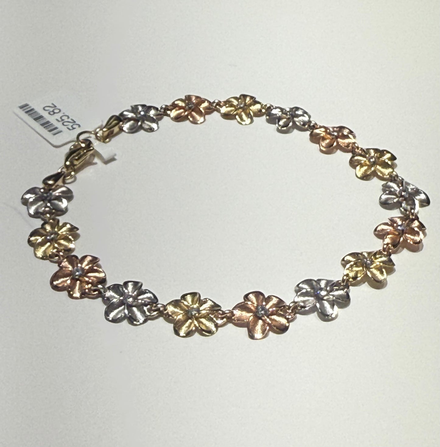 14k Hibiscus Bracelet