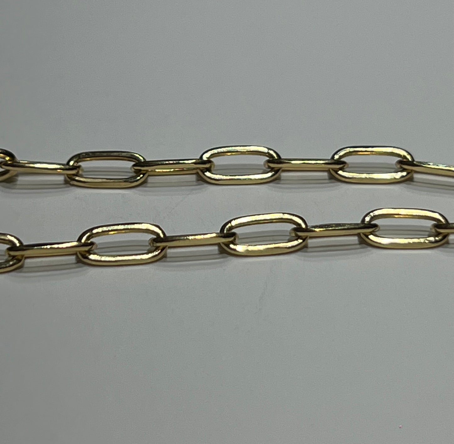 10k Paper Clip Bracelet