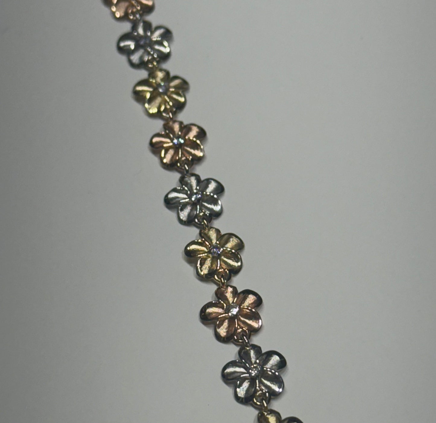 14k Hibiscus Bracelet