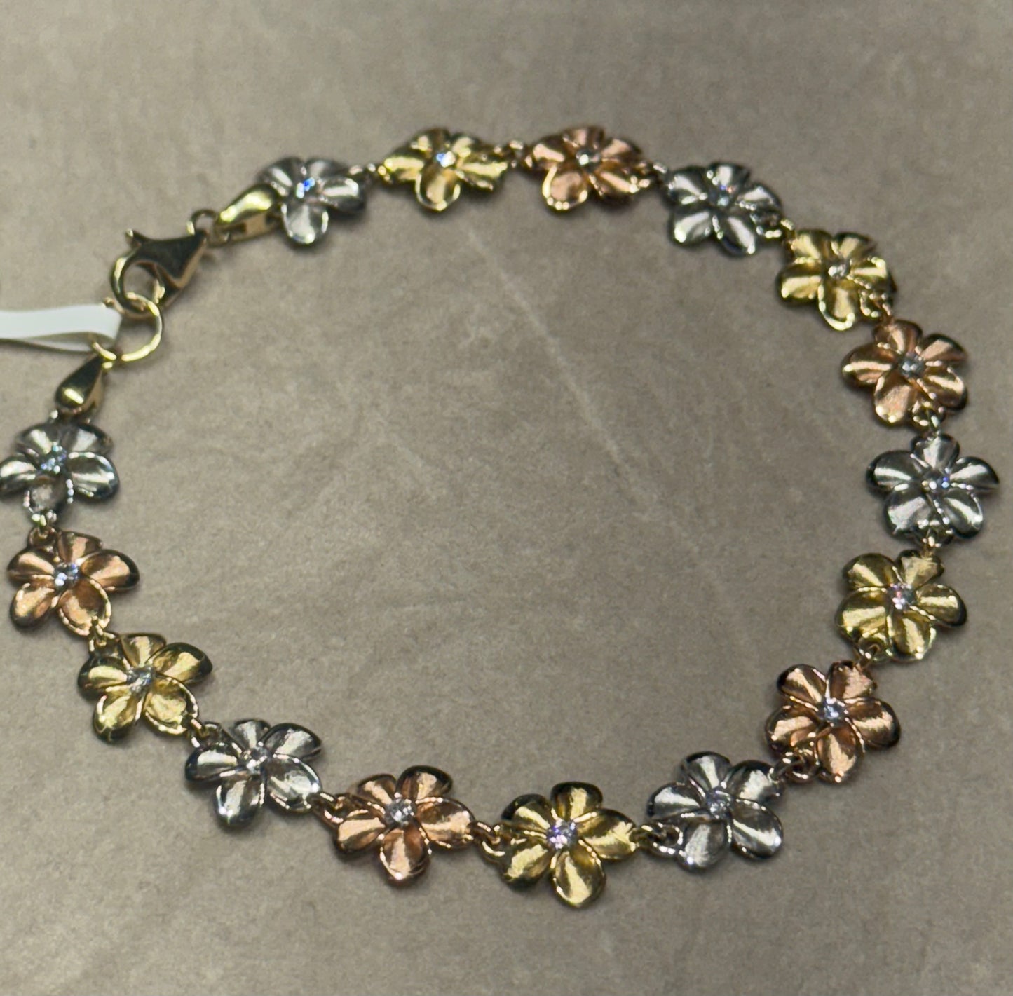 14k Hibiscus Bracelet
