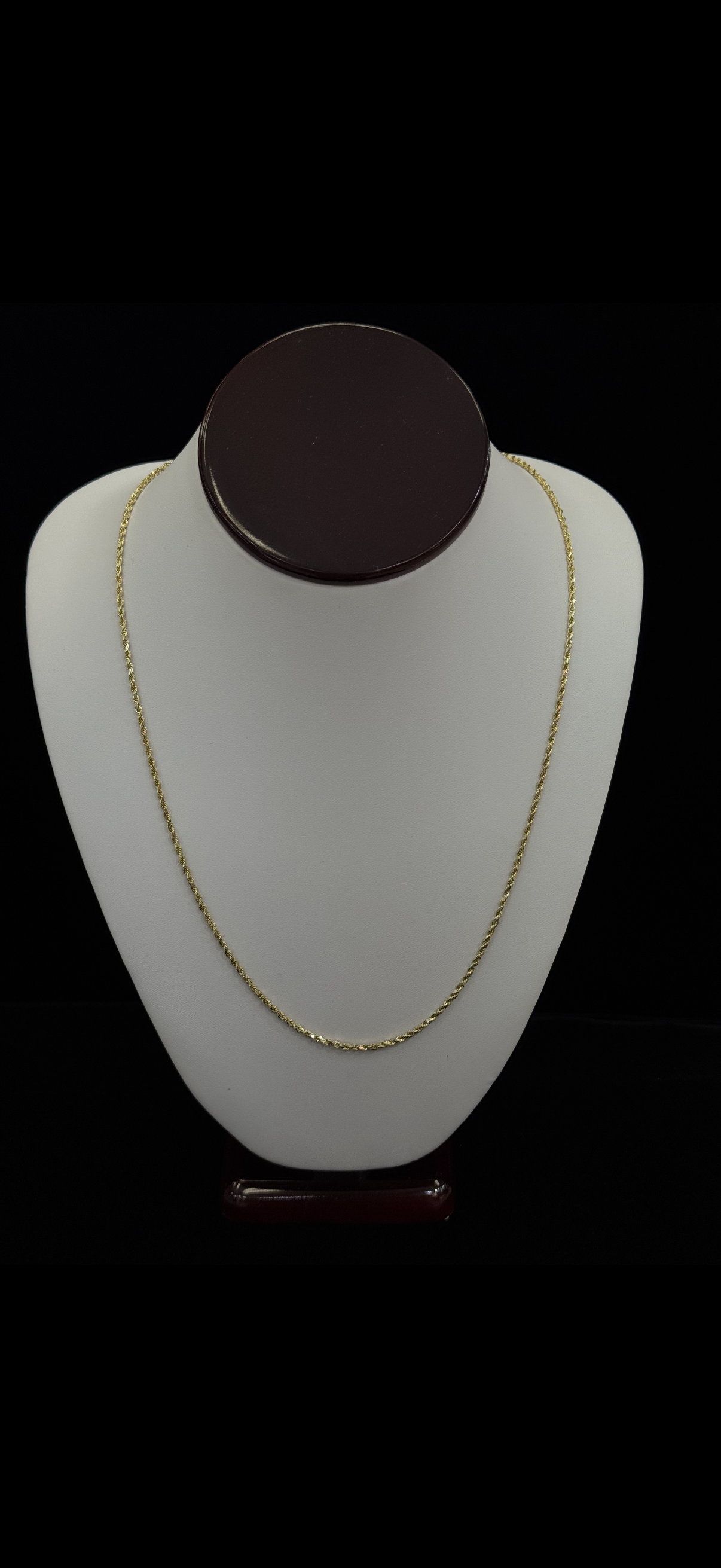 10k Hallow Rope Chain 2mm