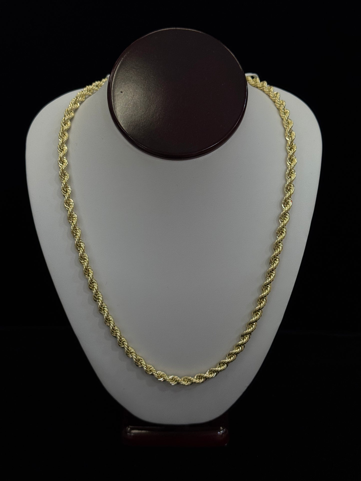 10k Hallow Rope Chain 6.5mm