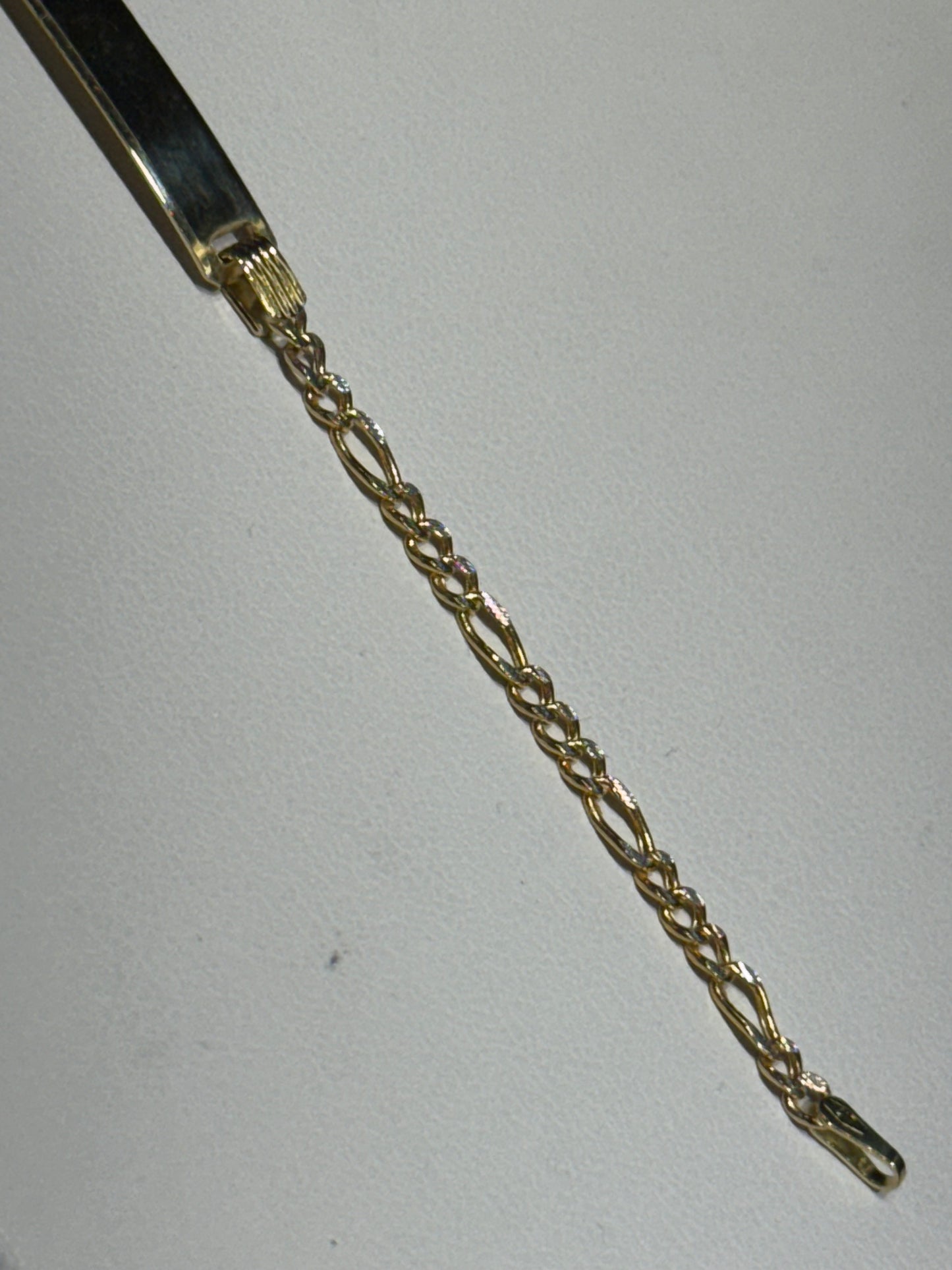 10k Kids ID Bracelet Fígaro