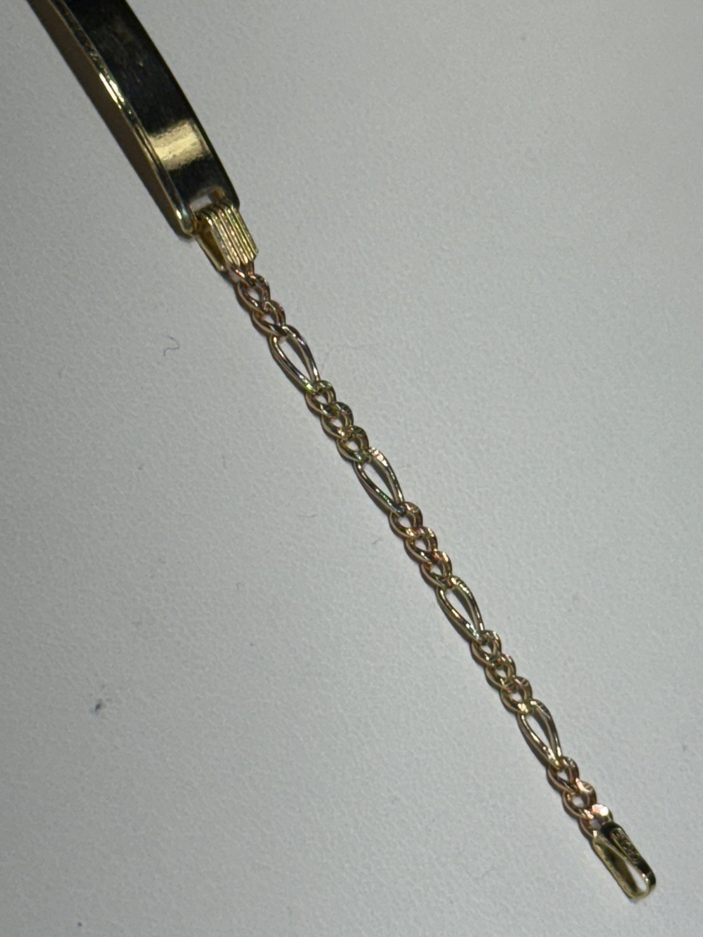 10k Kids ID Bracelet Fígaro