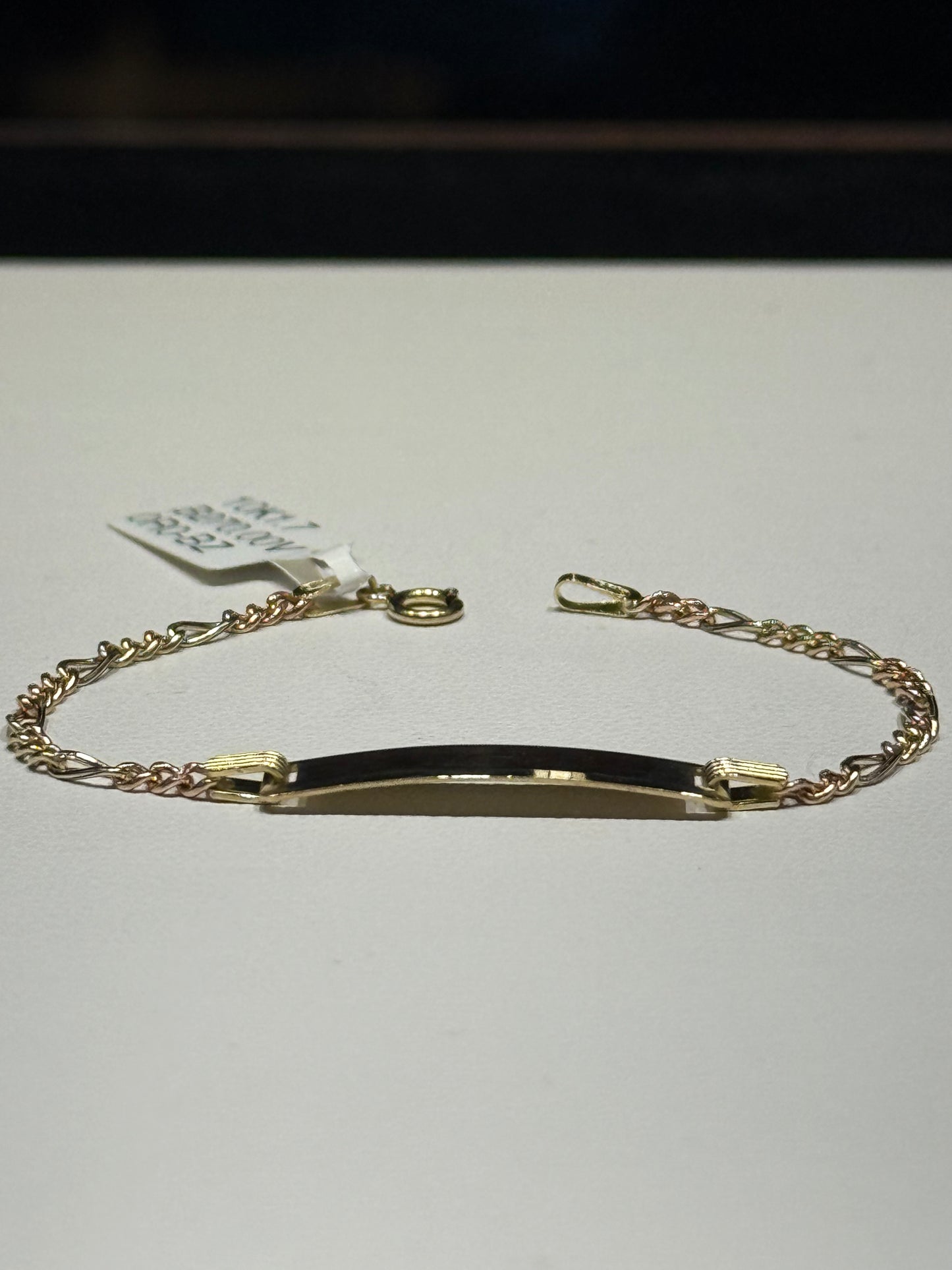 10k Kids ID Bracelet Fígaro