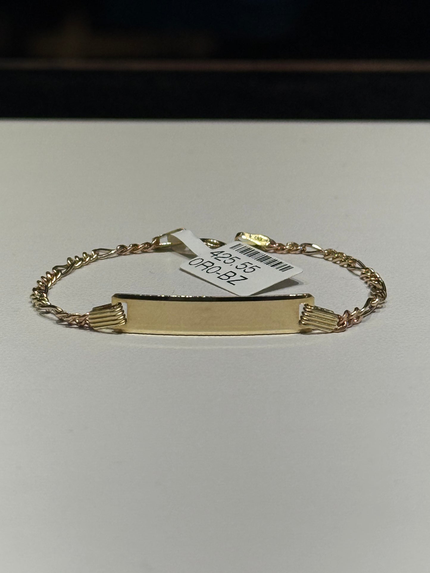 10k Kids ID Bracelet Fígaro