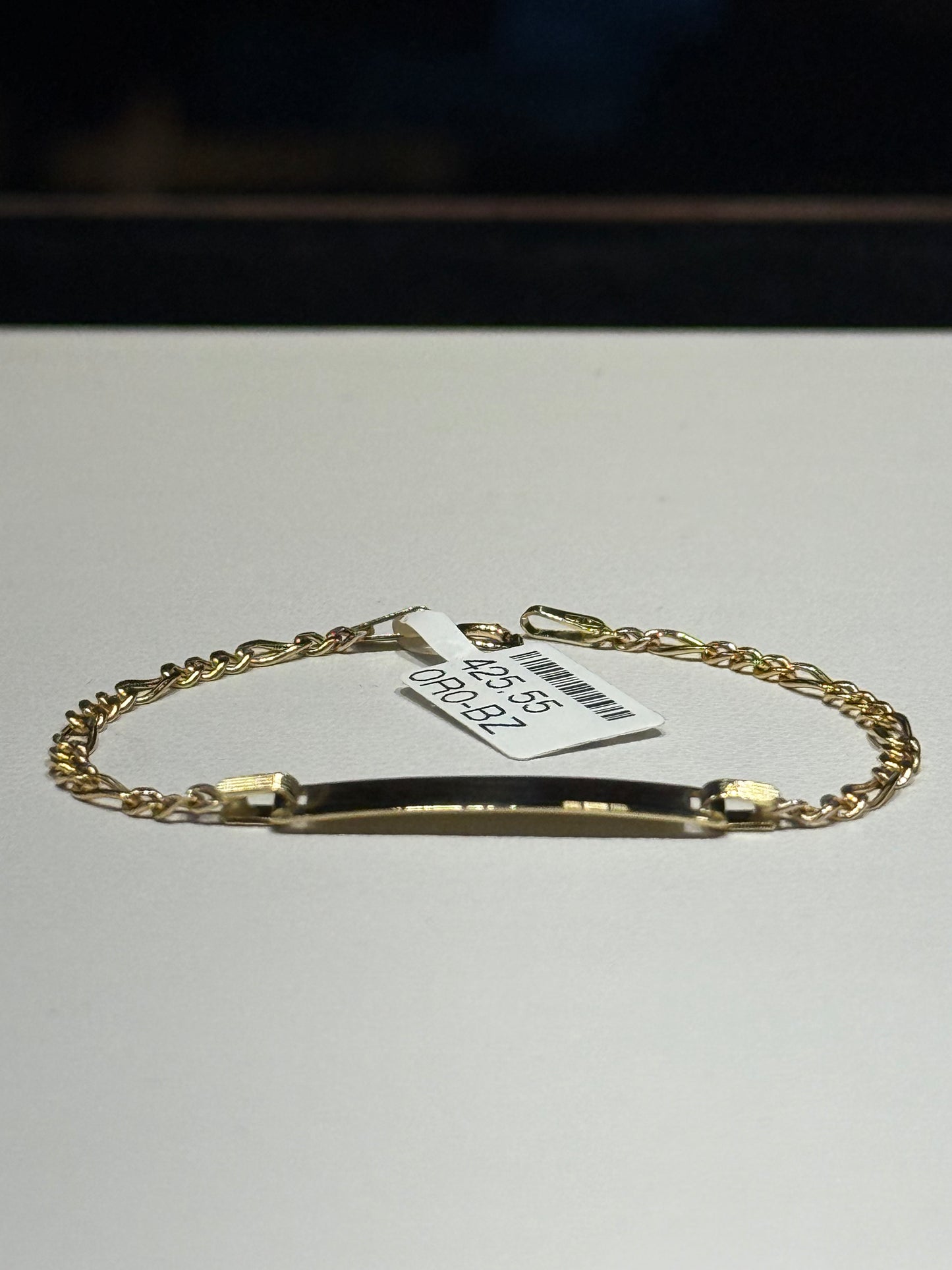 10k Kids ID Bracelet Fígaro