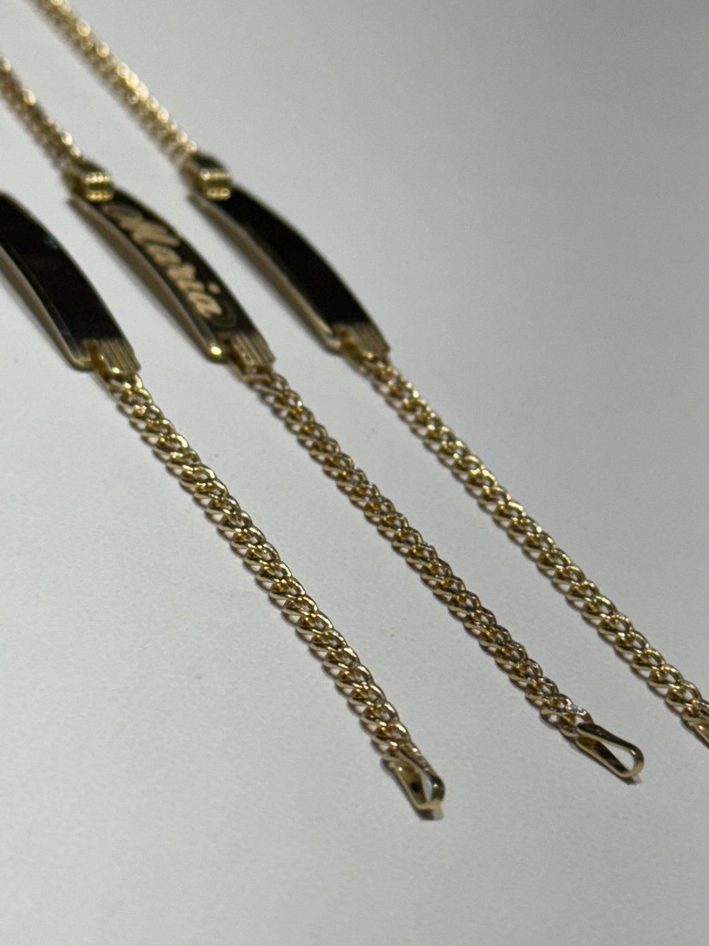 14k Cuban Link ID Bracelet