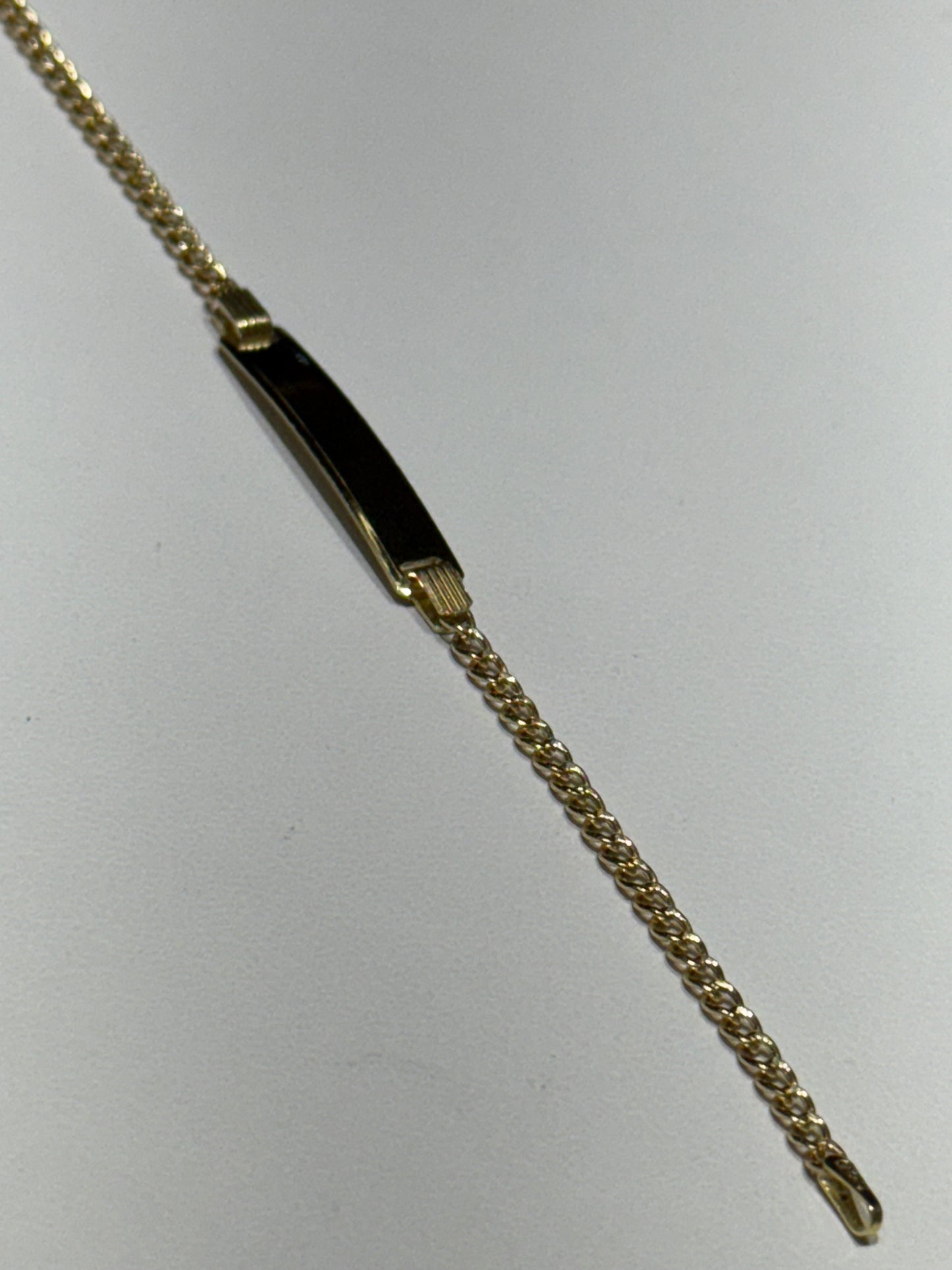 14k Cuban Link ID Bracelet