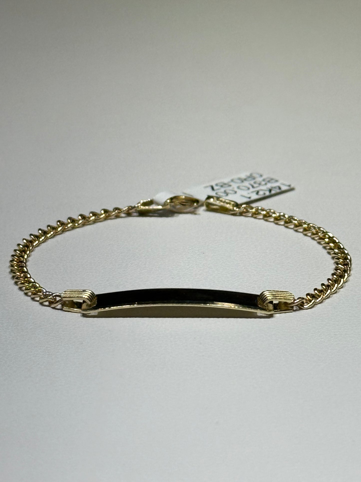 14k Cuban Link ID Bracelet