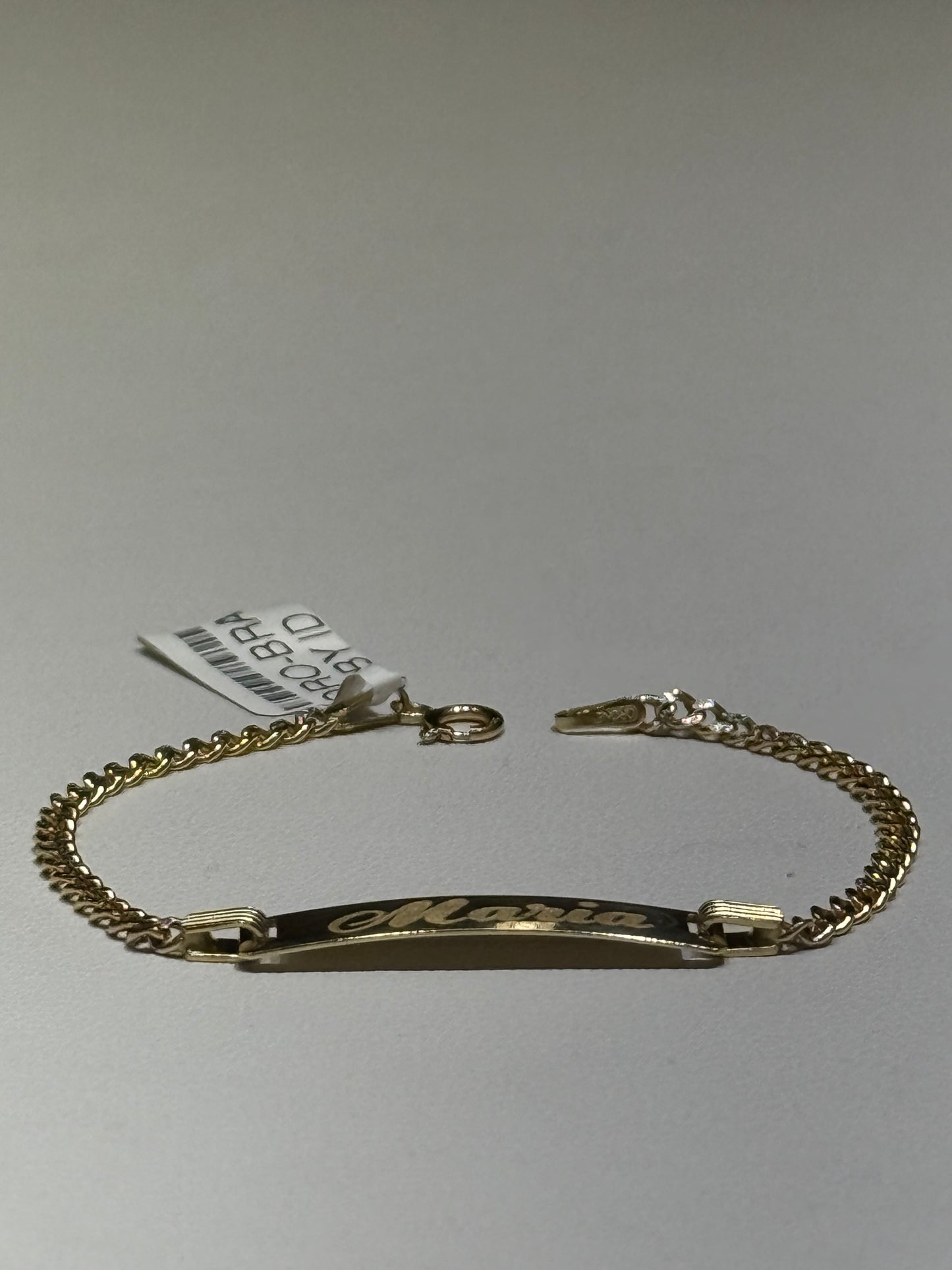 14k Cuban Link ID Bracelet