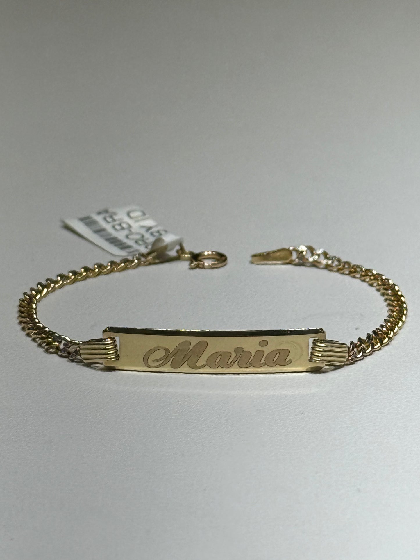 14k Cuban Link ID Bracelet