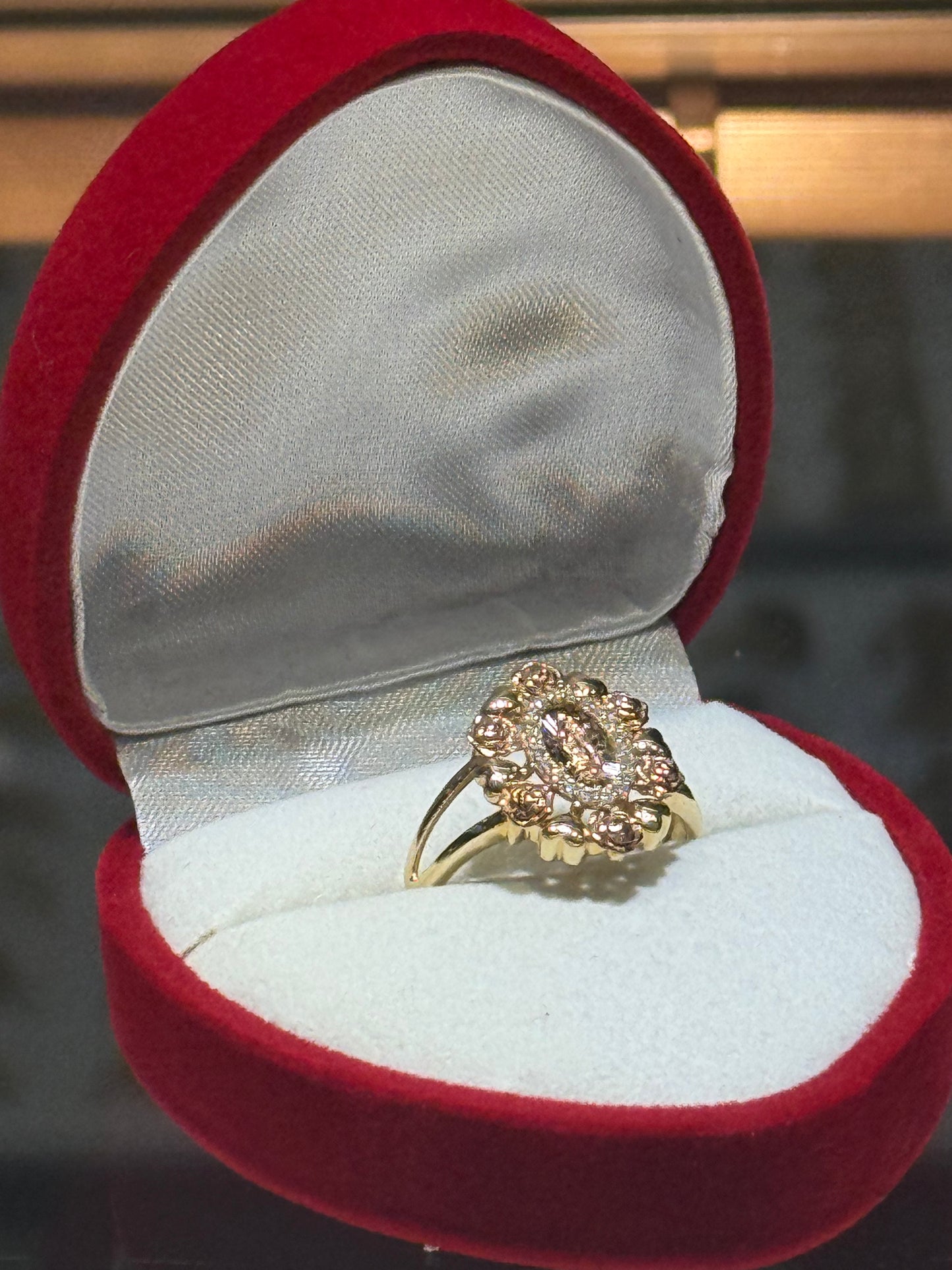14k Tri-Gold Oval Virgencita Ring