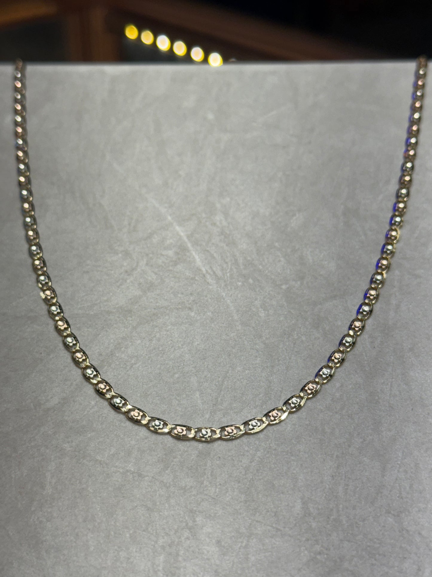 14k Valentino Style Flower Chain