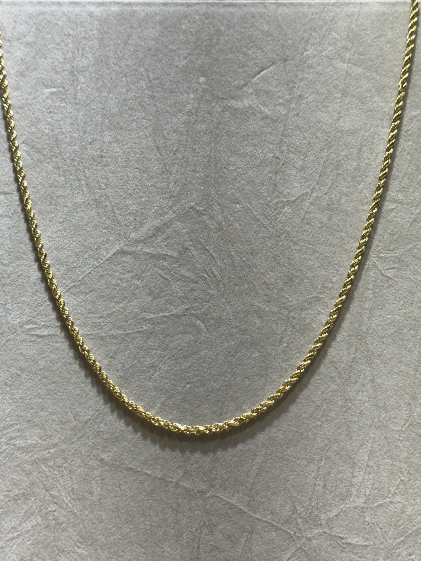 14k Hallow Rope Chain 2.3mm