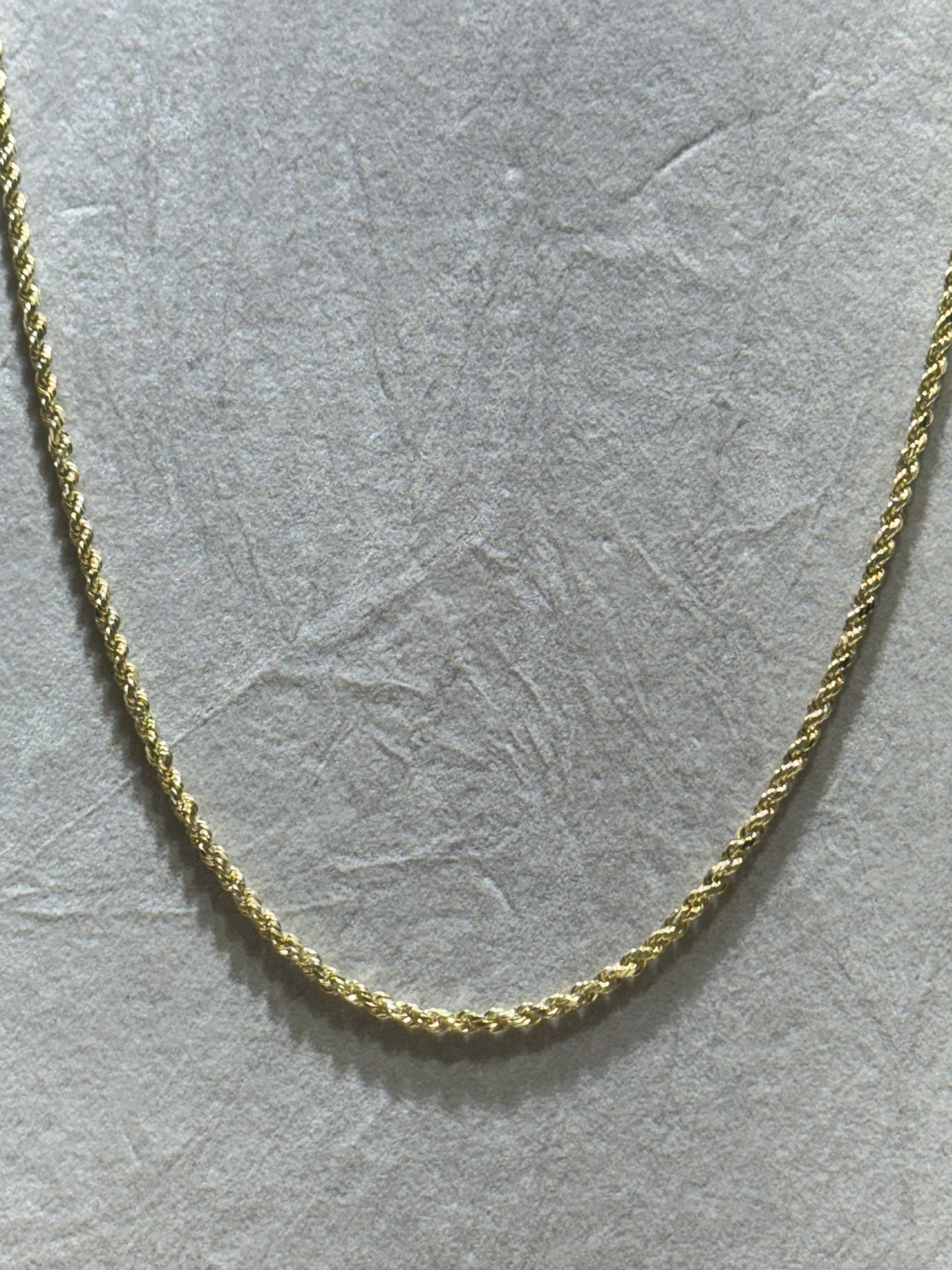 14k Hallow Rope Chain 2.3mm
