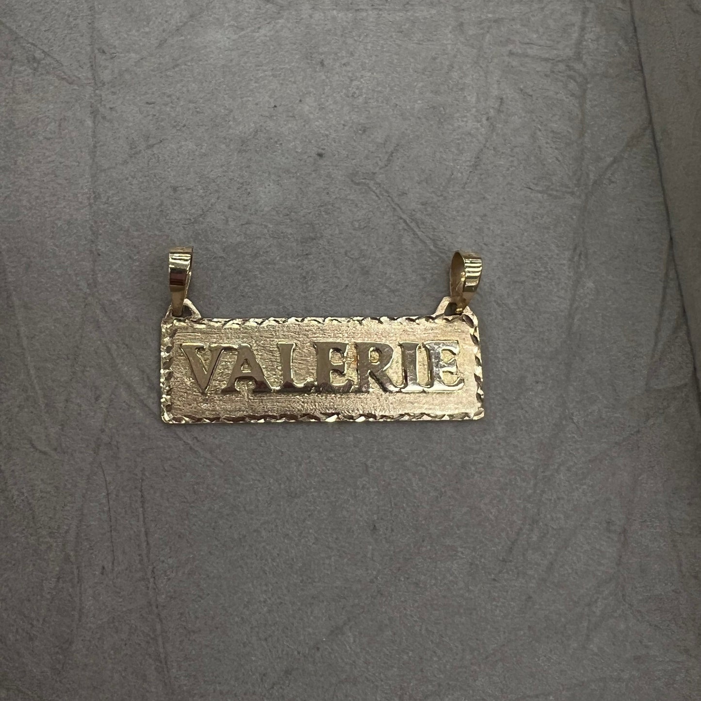 14k Name Plate Chunky Style