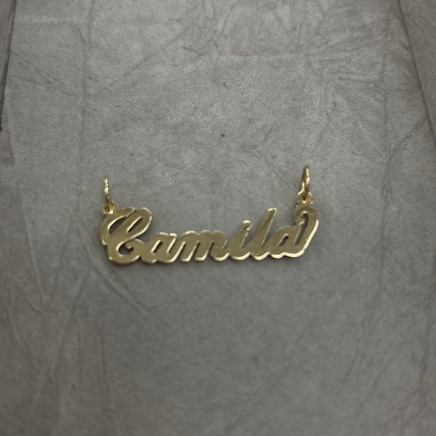 14k Cursive Name Plate