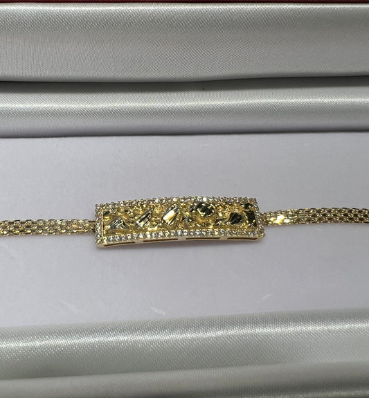 14k Nugget Bracelet