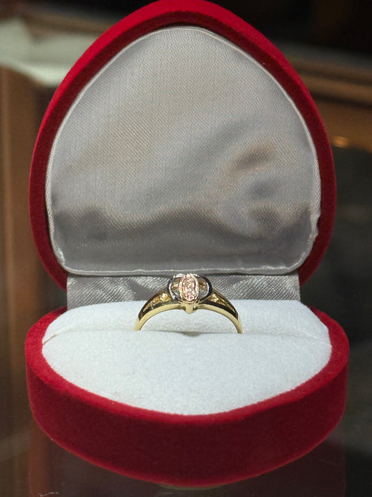 14k Heart Virgencita Ring