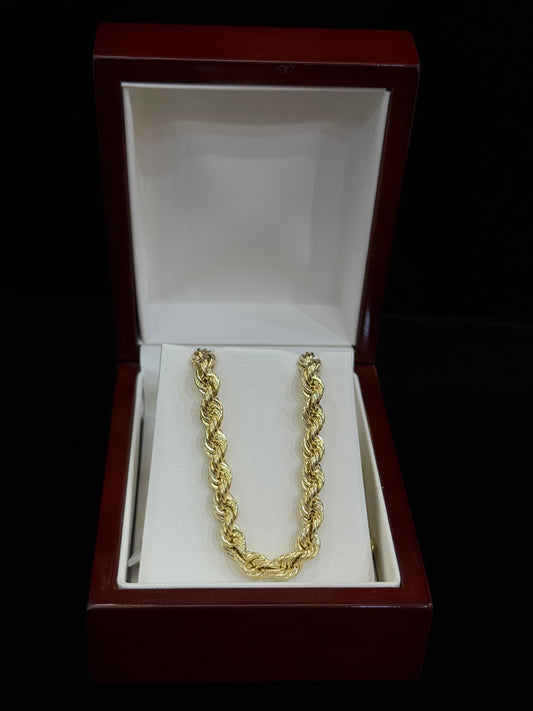 10k Hallow Rope Chain 6.5mm