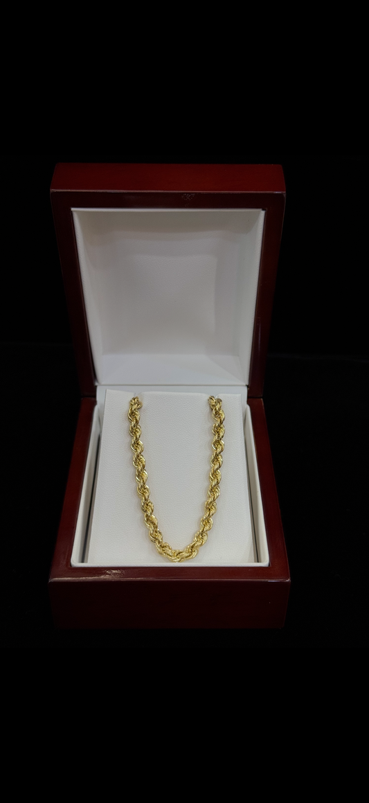 10k Hallow Rope Chain 4.7mm