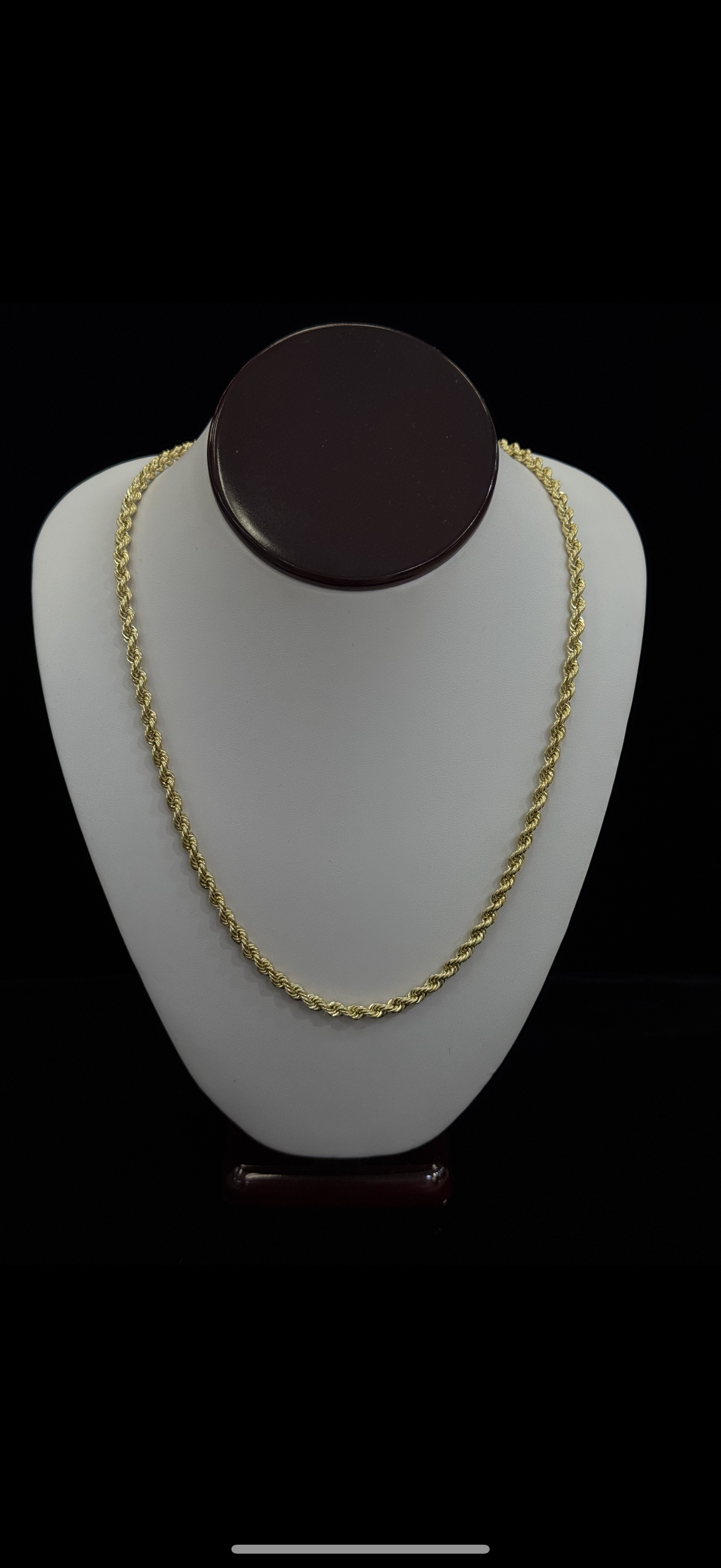 10k Hallow Rope Chain 4.7mm