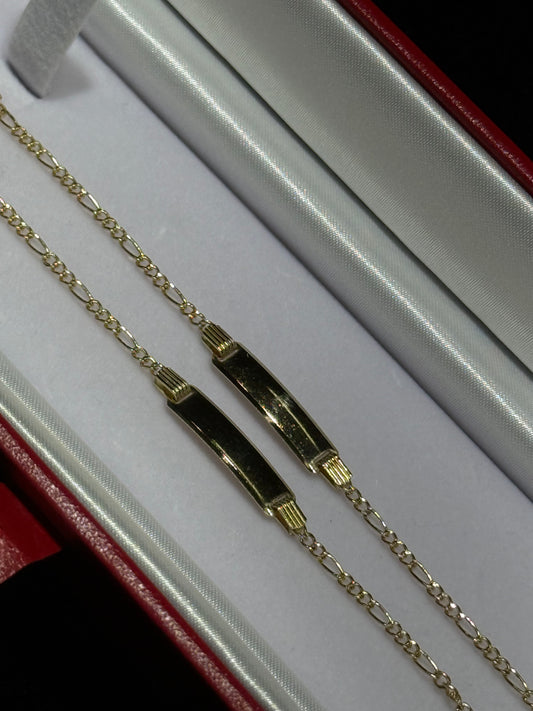 14k Baby ID Bracelet Figuero