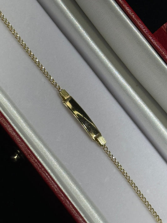 10k Baby ID Bracelet Cuban