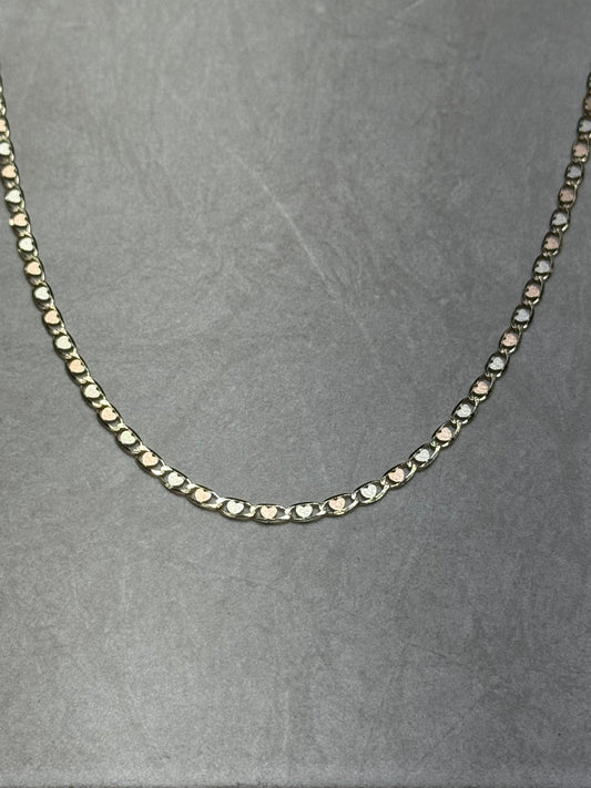14k Valentino Heart Chain