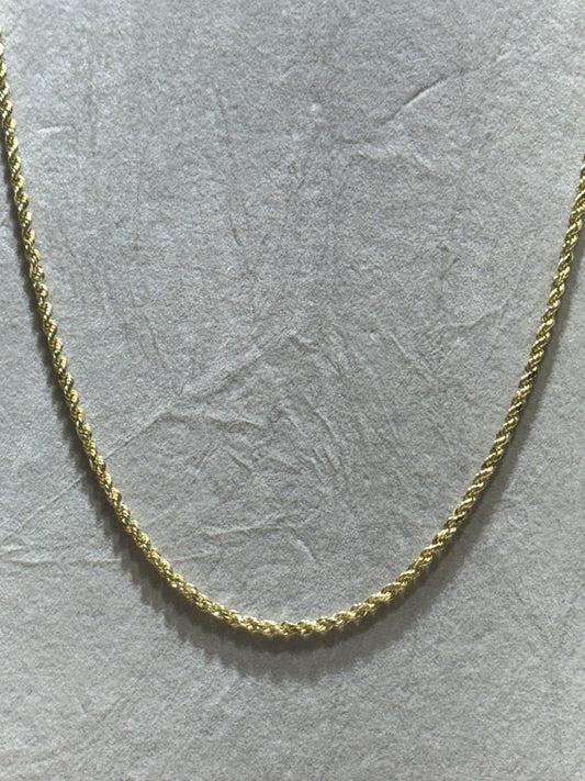 14k Hallow Rope Chain 2.3mm