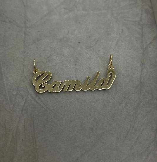 14k Cursive Name Plate